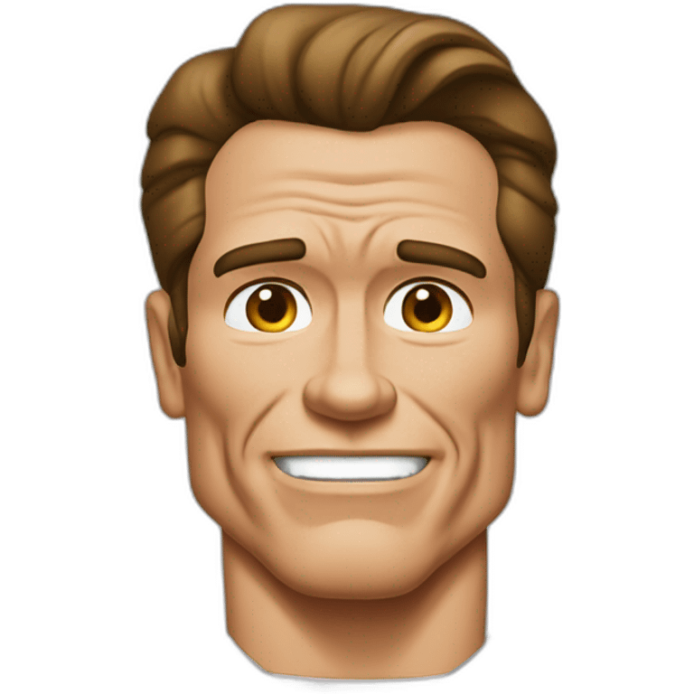 arnold schwarzenegger cartoon wearing henley emoji