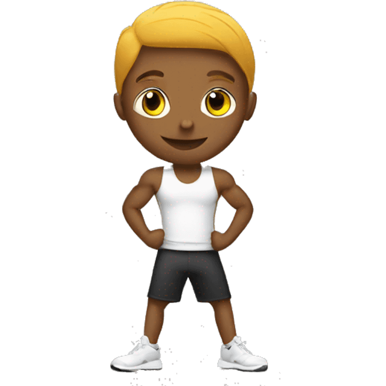 student in fitness emoji