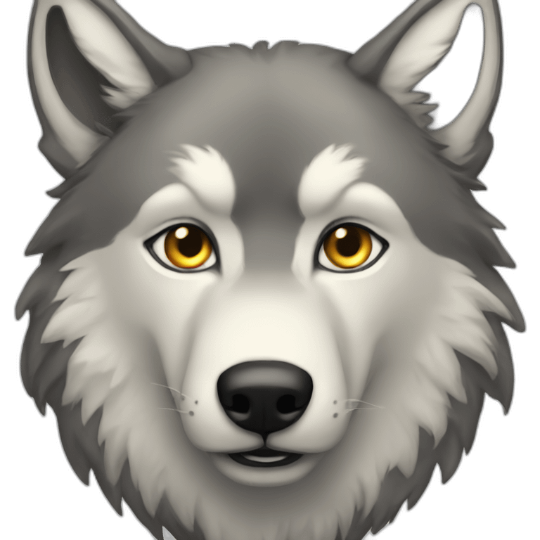 a wolf have 10 eyes emoji