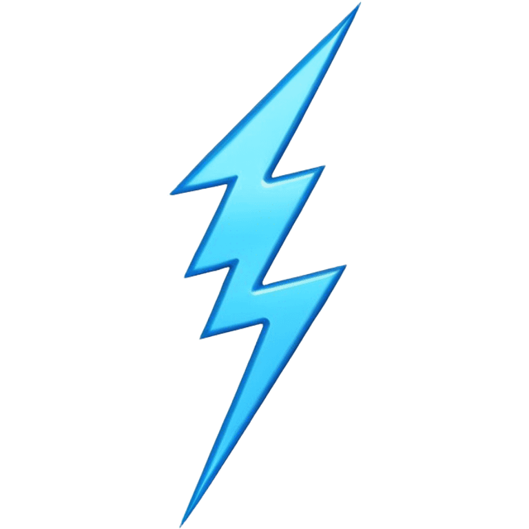 blue lightning bolt emoji