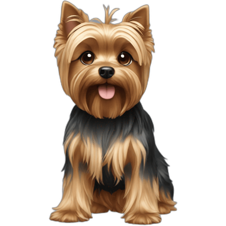 dog yorkshire terrier full body emoji