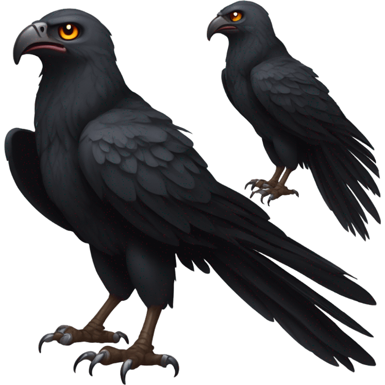 Evil buzzard bird emoji