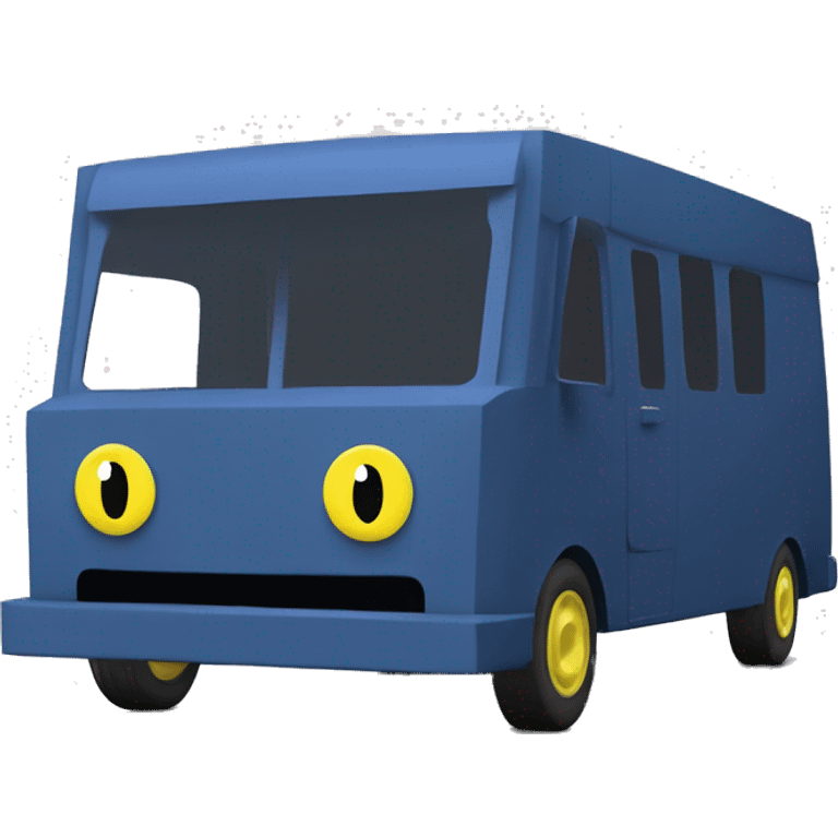 Spongebob wide-fender dark blue Papercraft long step-van  emoji