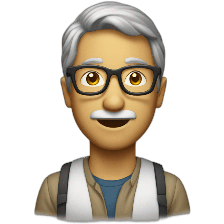 Create a knowledgeable geek emoji