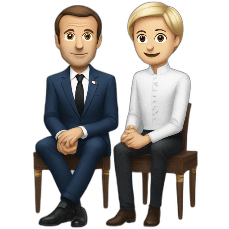 Mbape et macron emoji