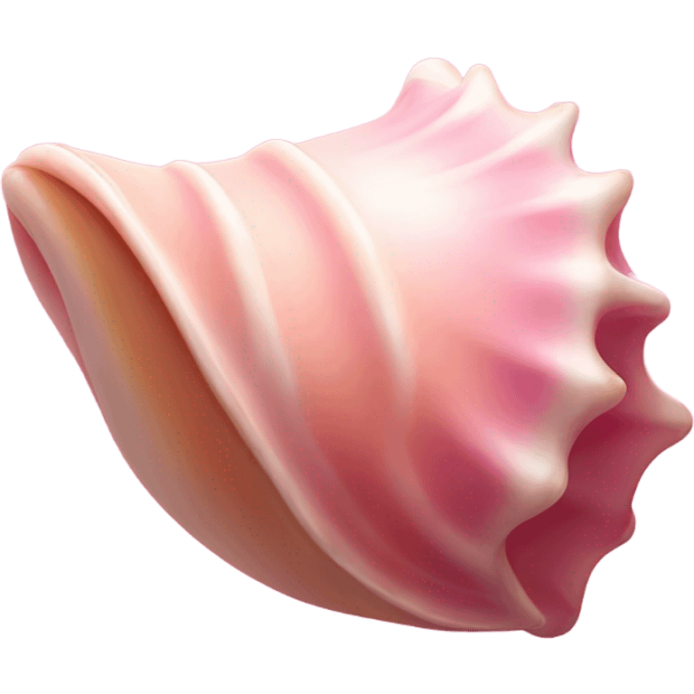 pink conch shell emoji