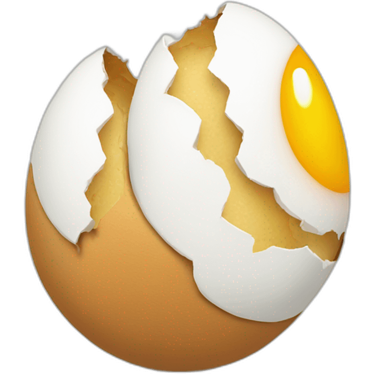 two cracked eggs emoji