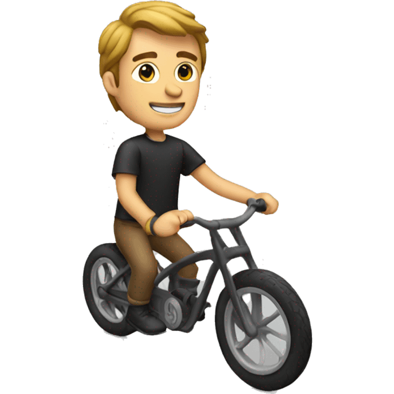 Paul on a bike  emoji