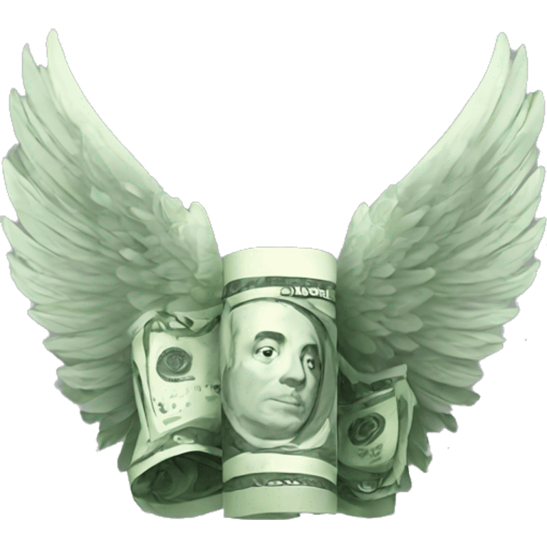 Money wings emoji