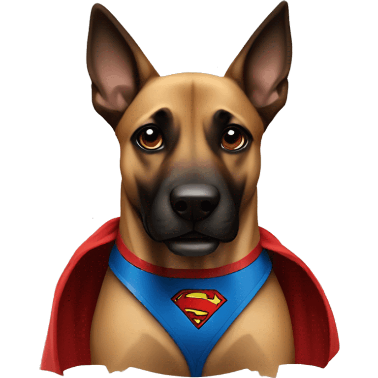 logo superman dog malinois  emoji