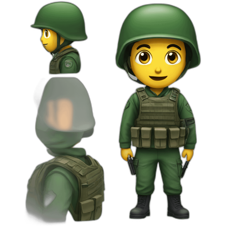 Hamas soldier looking embarrassed emoji