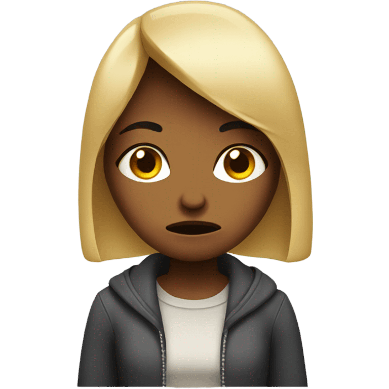 Annoyed girl emoji