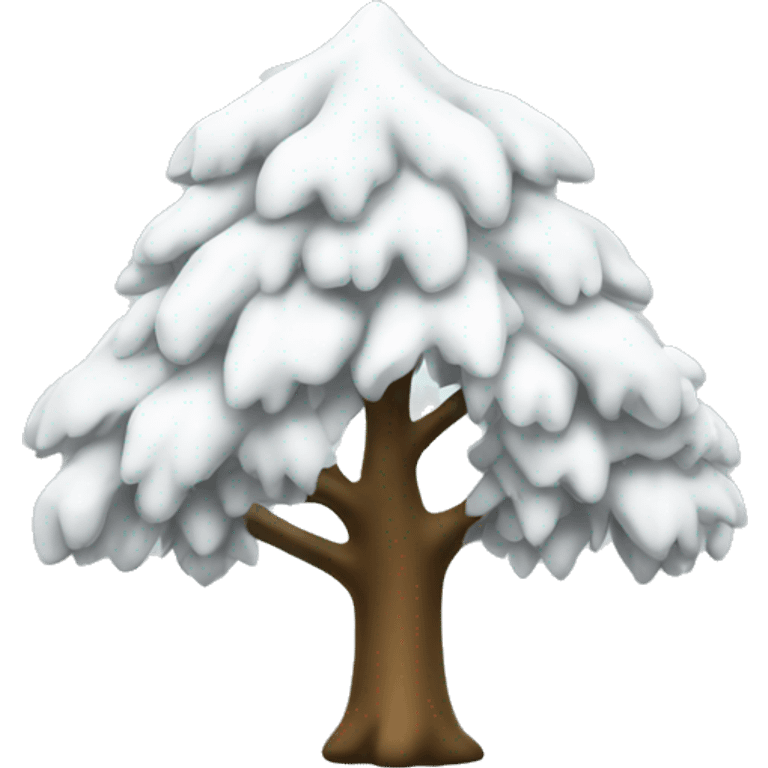 White Noel tree  emoji