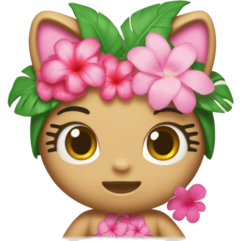 Hello kitty Hawaii emoji