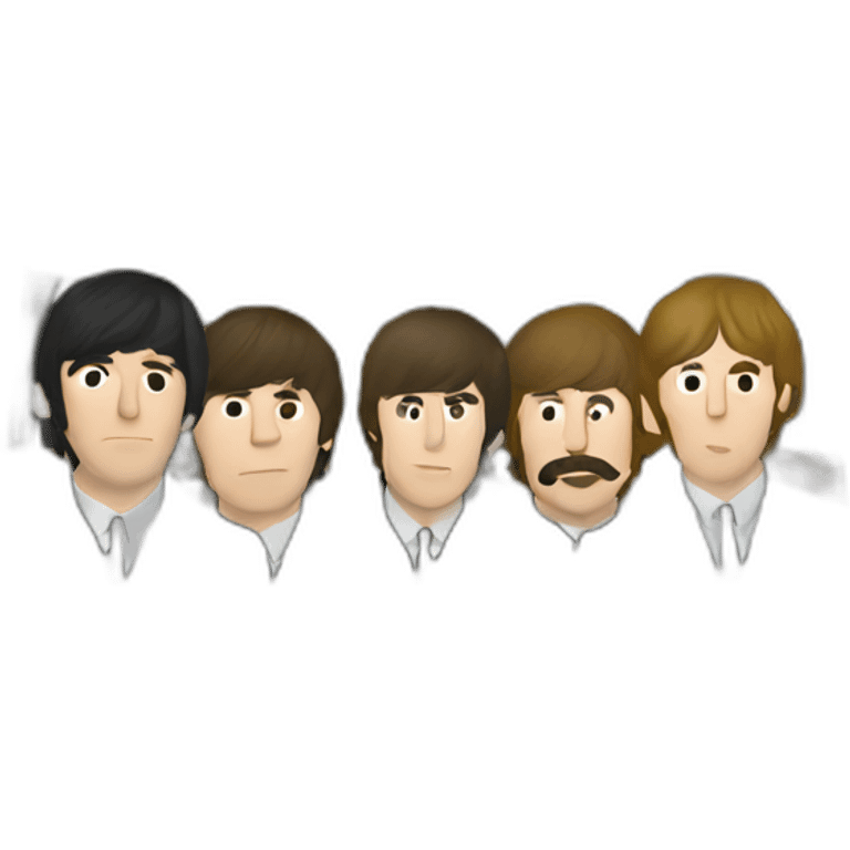 The-Beatles-inside-car emoji