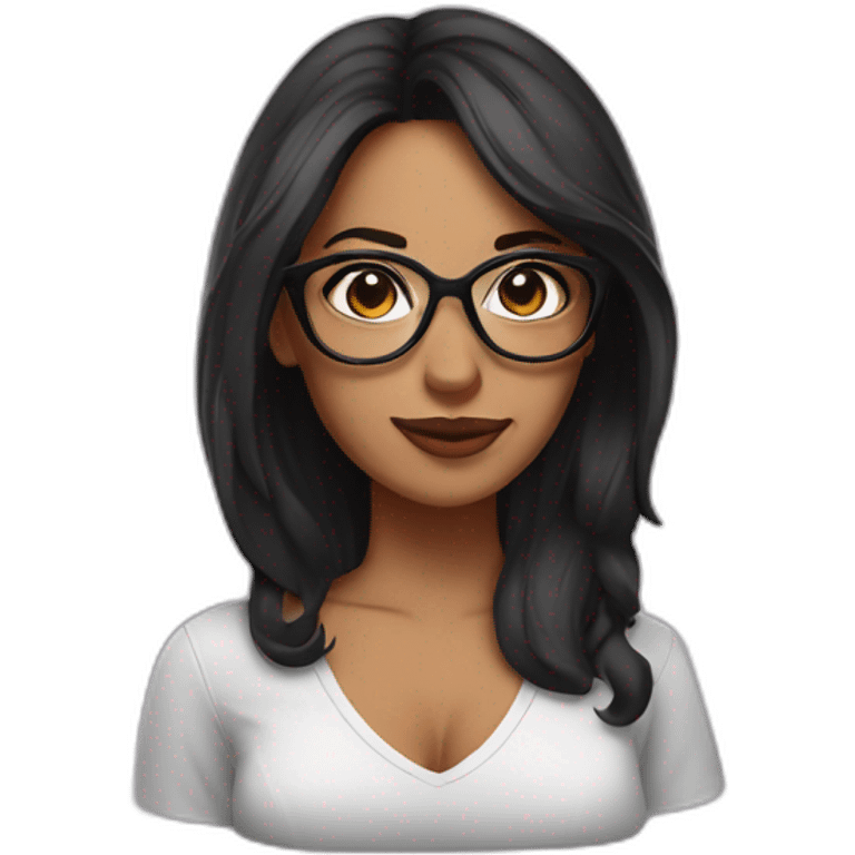 Mia Khali with big glasses emoji