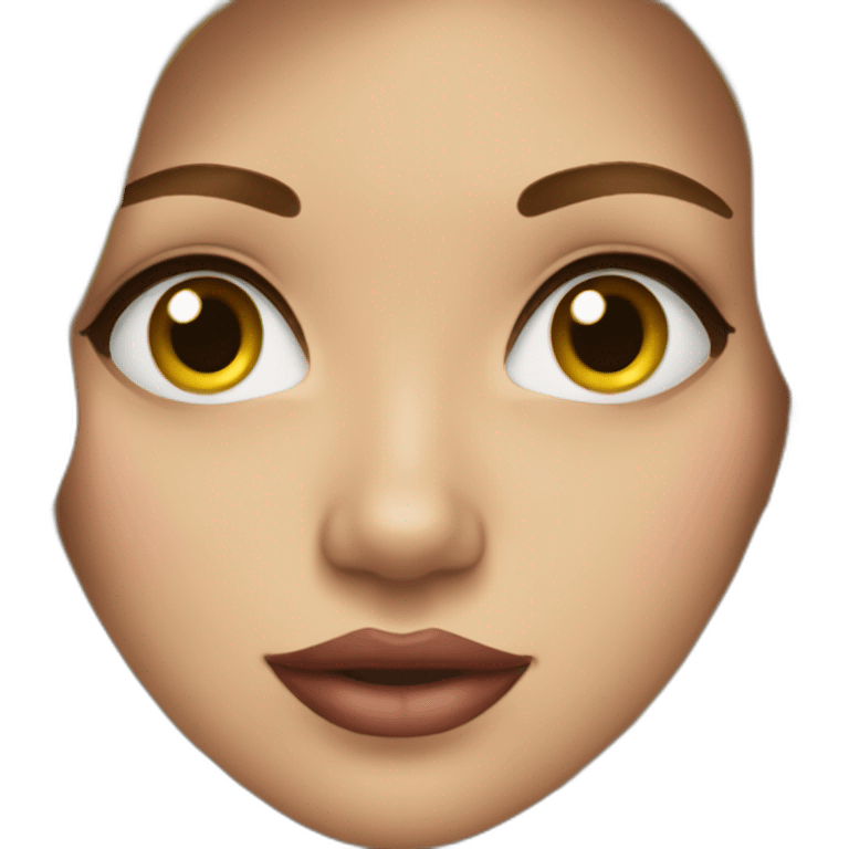 fille  maquillé emoji