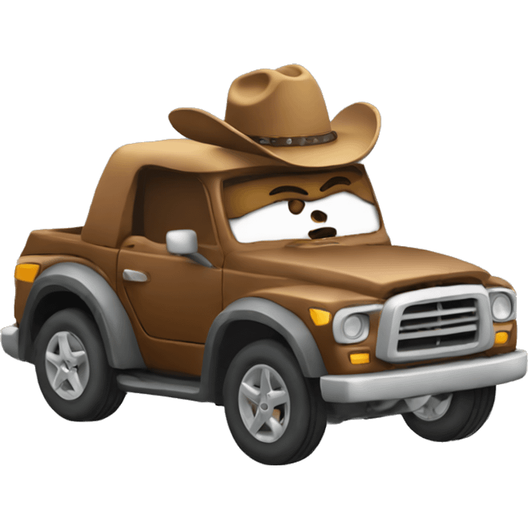 Car cowboy emoji