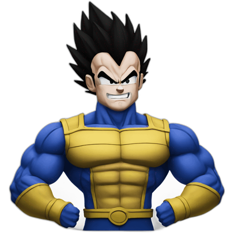 Vegeta with big muscles emoji