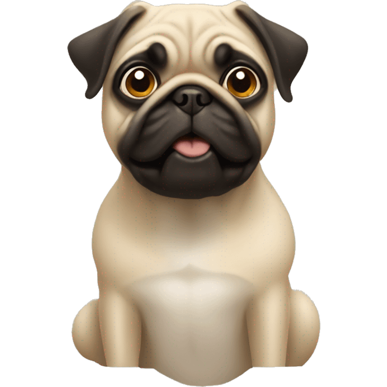 Two pugs emoji