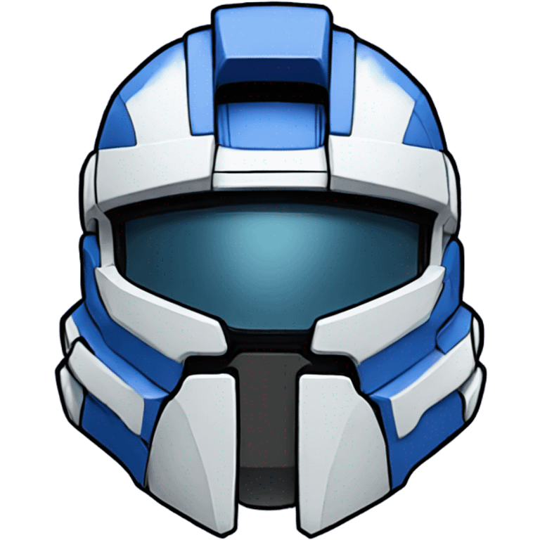 Halo Spartan anime blue emoji