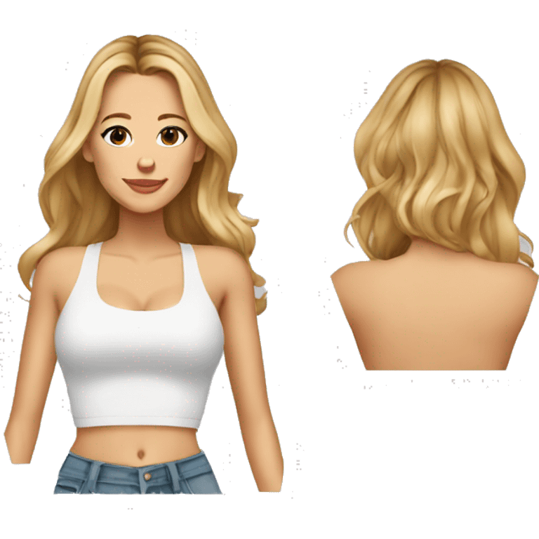 blake lively cartoon wearing tank top emoji