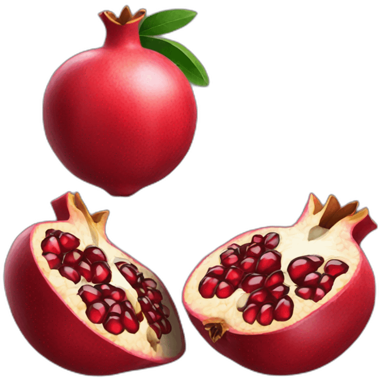 Opened pomegranate emoji