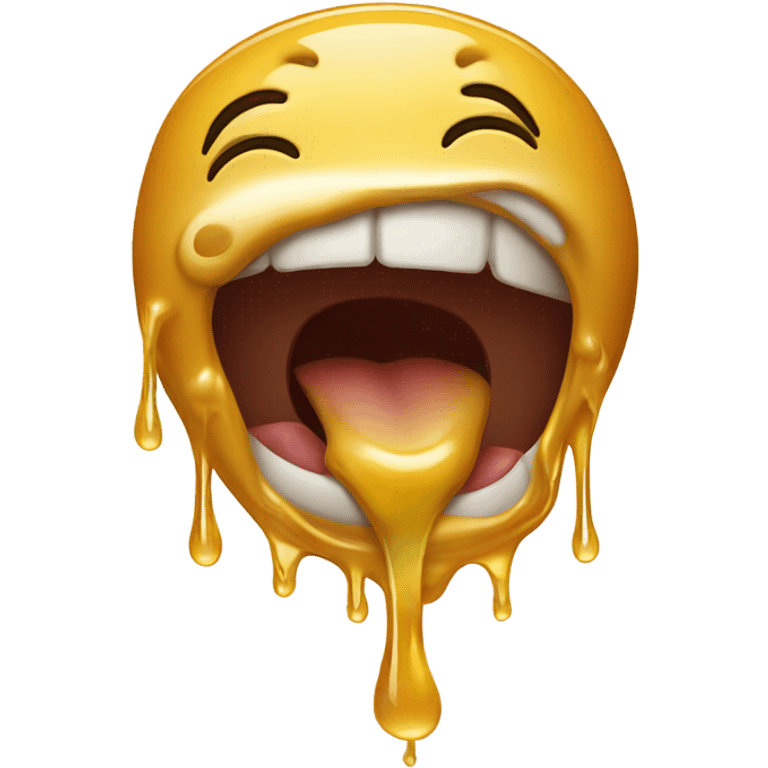 honey falling out of mouth emoji