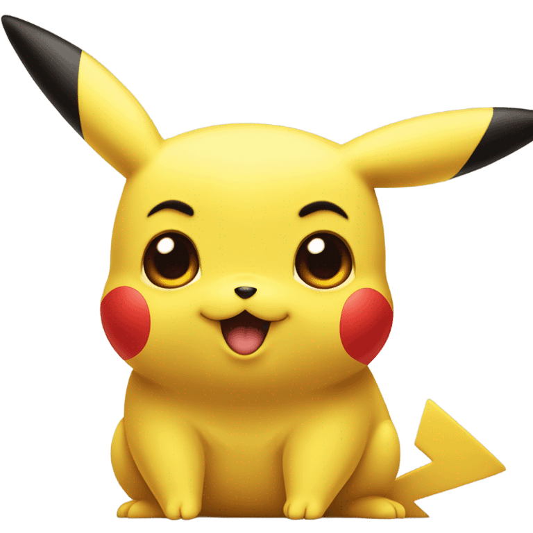 Pikachu being suspicious  emoji