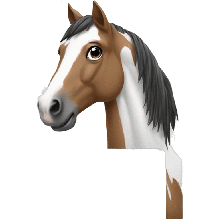 a horse working on a macbook computer emoji