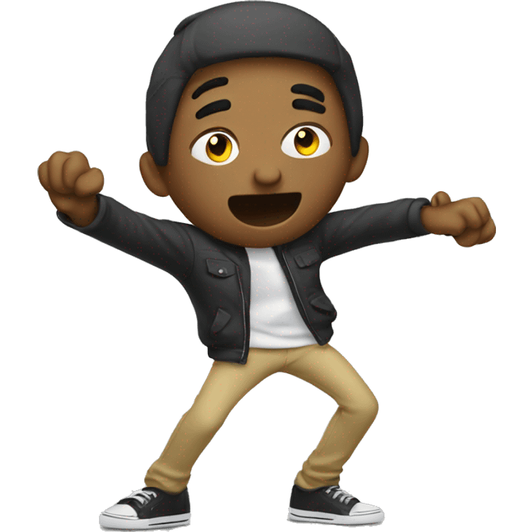 Animated person dabbing emoji