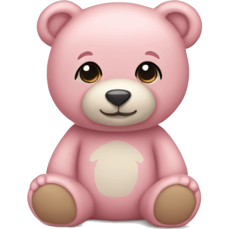 Light pink teddy bear emoji