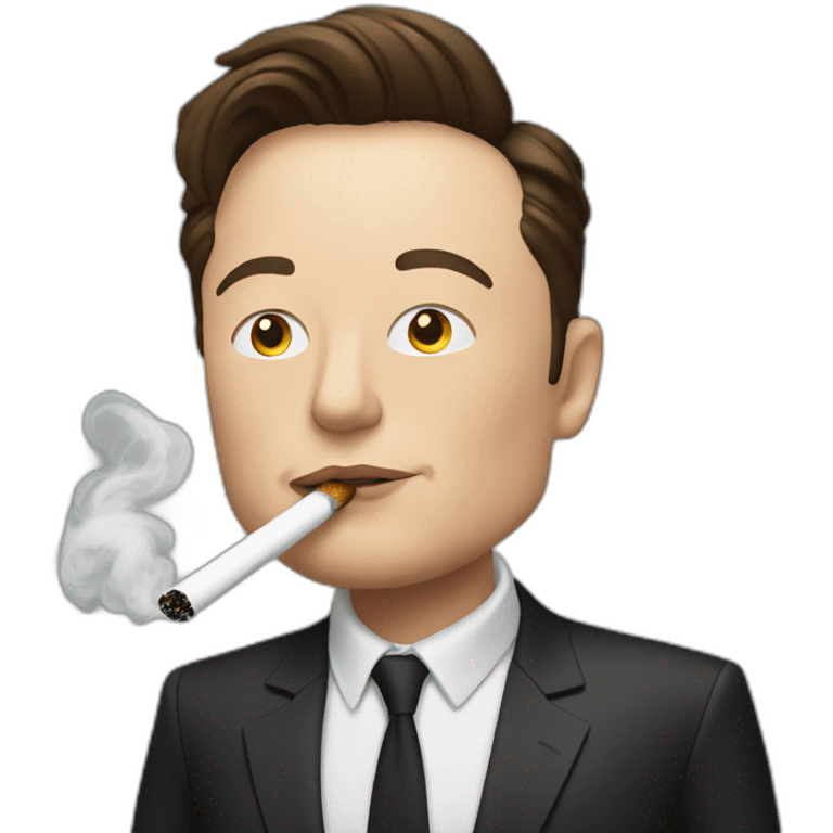 Elon musk smoking emoji