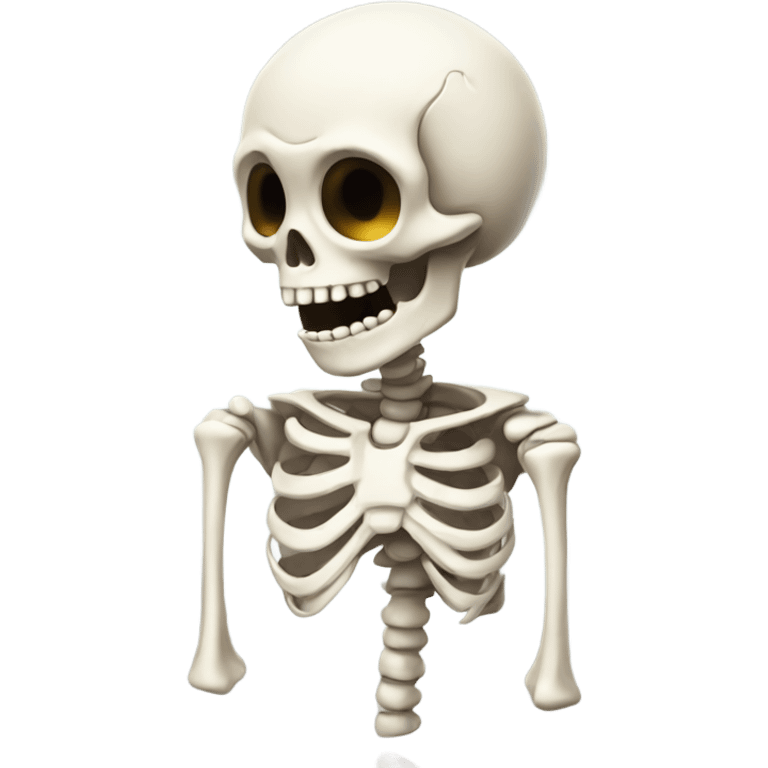 skeleton being cute emoji