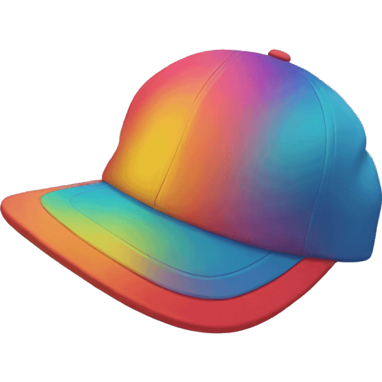 colorful cap only emoji