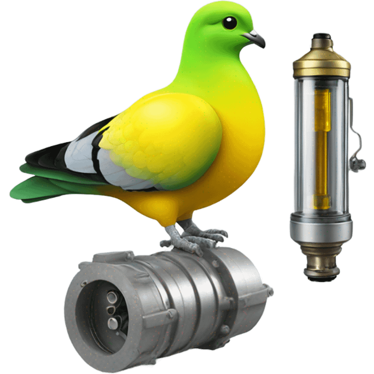 https://www.emojis.com/emoji/realistic-pigeon-yellow-green-R7fMwsTeXFy relace disk of quartz and use https://www.emojis.com/emoji/disk-of-quartz-in-valve-vacuum-tube-YRta95YF2bm emoji