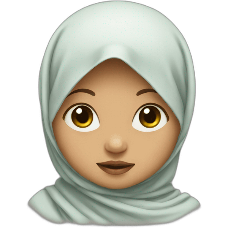 baby with hijab emoji