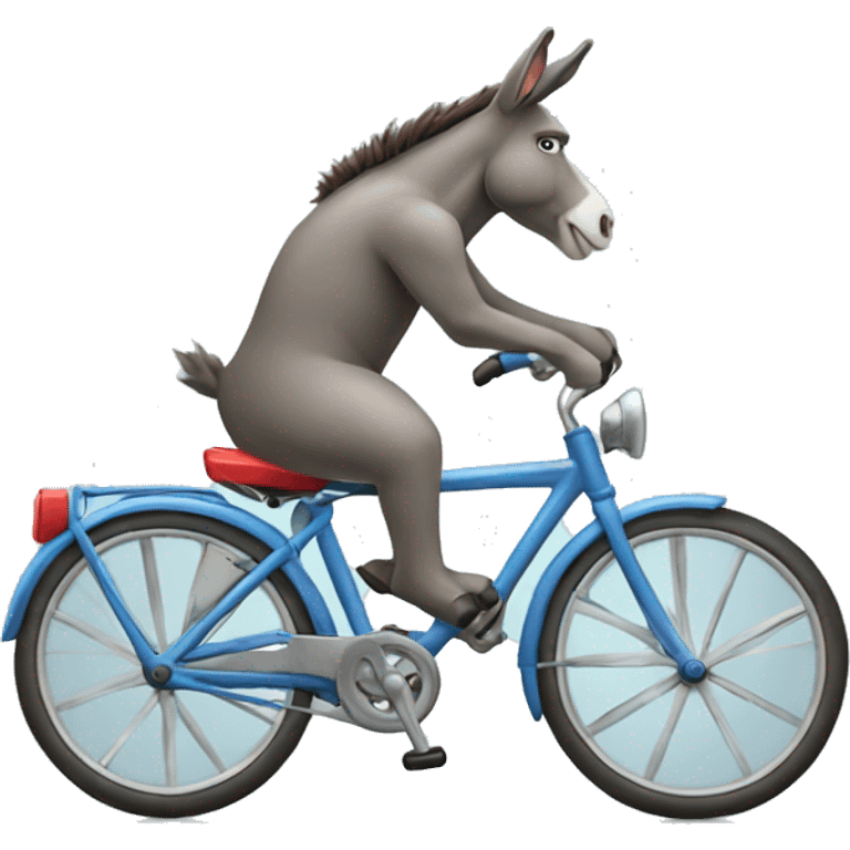 donkey riding a bike emoji