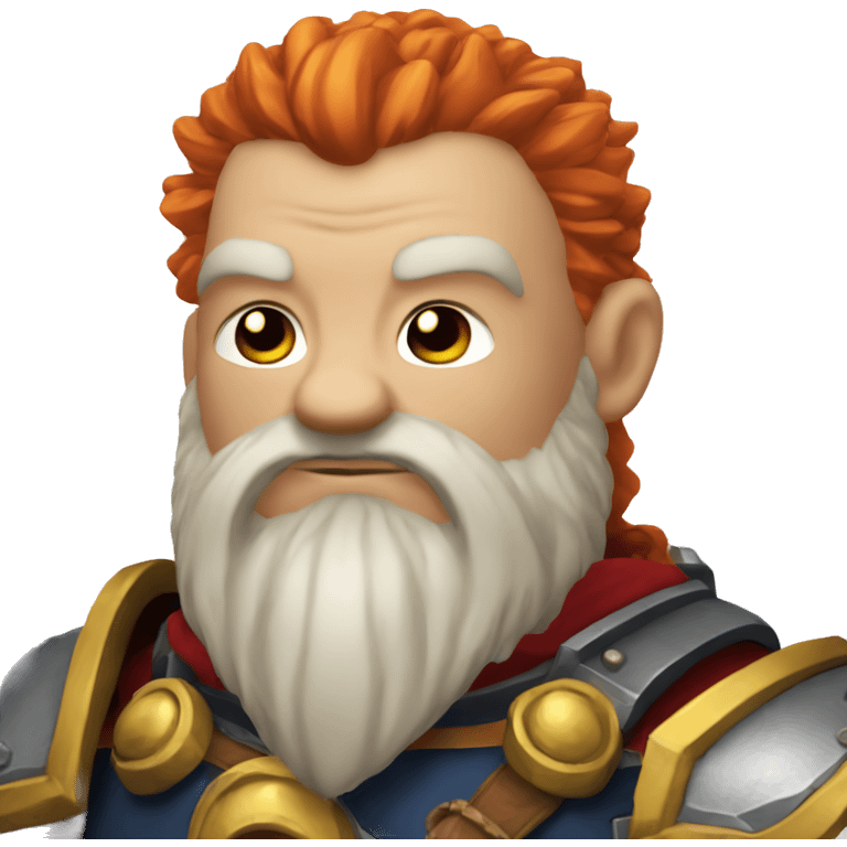 warhammer dwarf with big red beard emoji