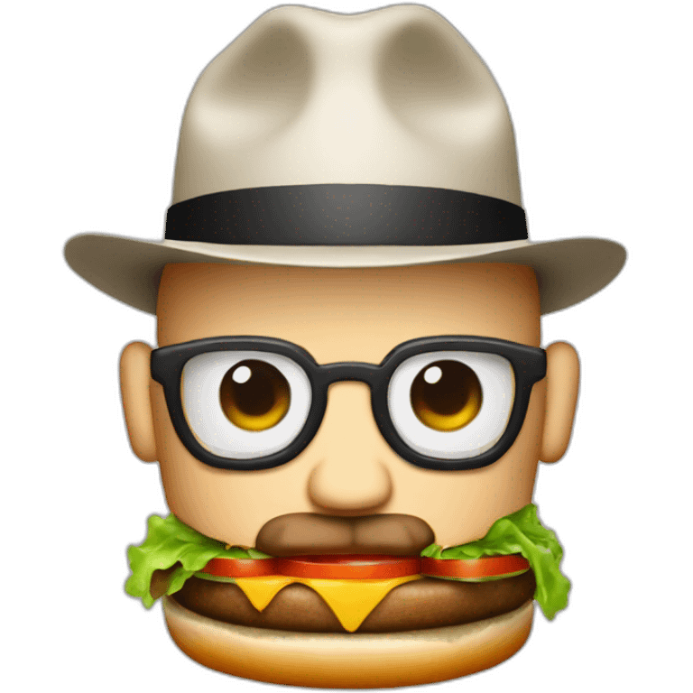 Heisenberg as a burger emoji