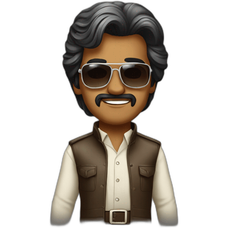 Young Rajnikanth standing emoji