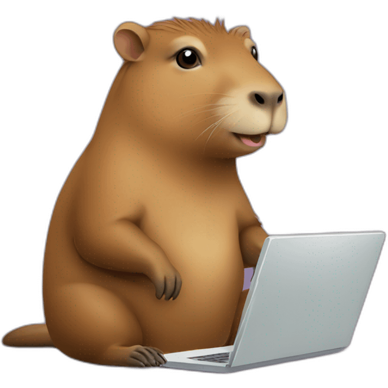 capybara with laptop emoji