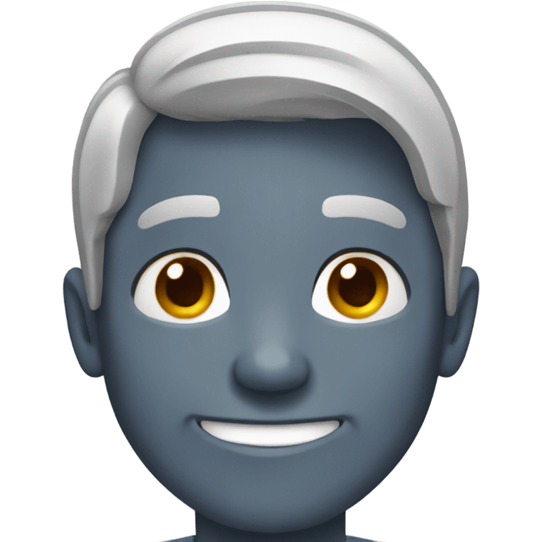 Smiling emoji grey hair emoji