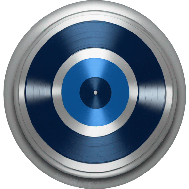 vinyl record dark blue color emoji