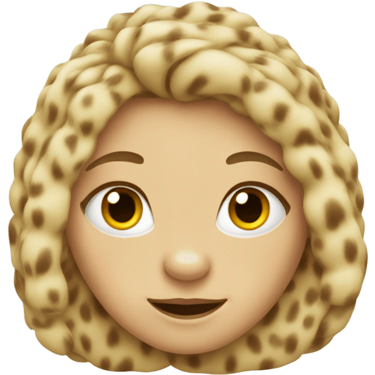 female leopard blonde hair emoji