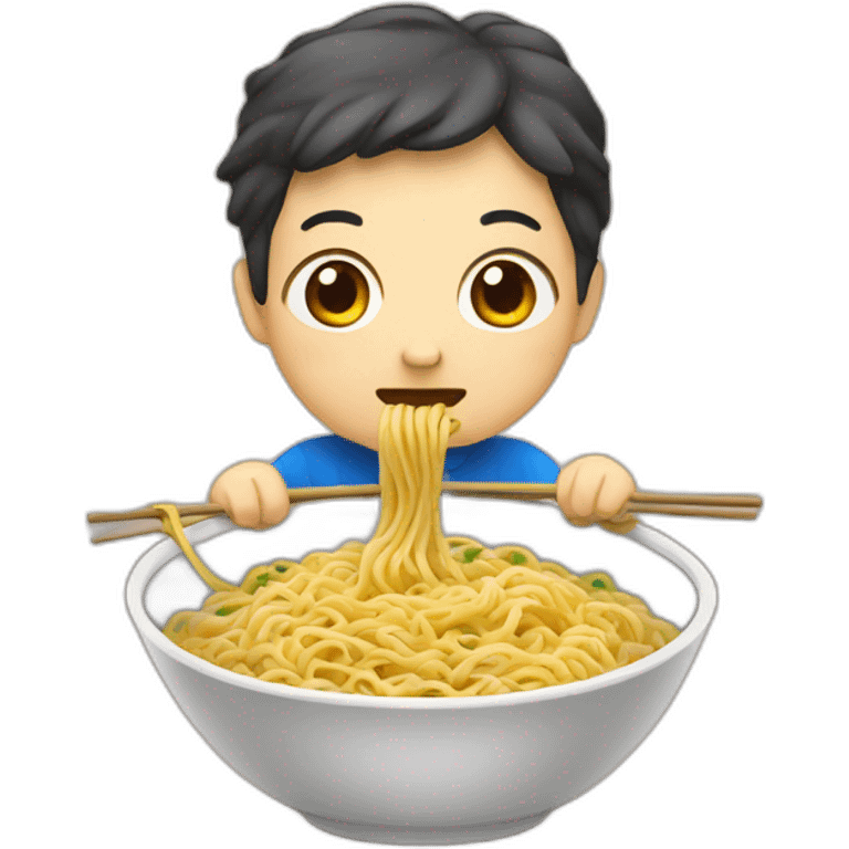 chinese eating noodles emoji