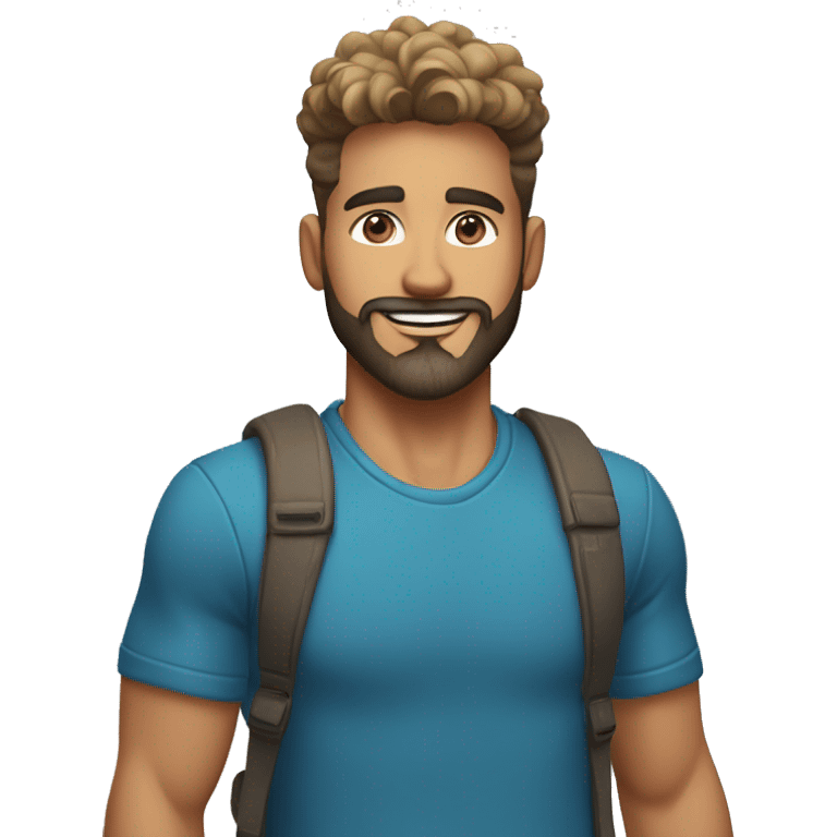 latin-guy-with-taper-fade,-straight-tiktok-guy-front-and-top-of-hair-and-dark-blonde-beard-and-blue-eyes-and-big-nose emoji