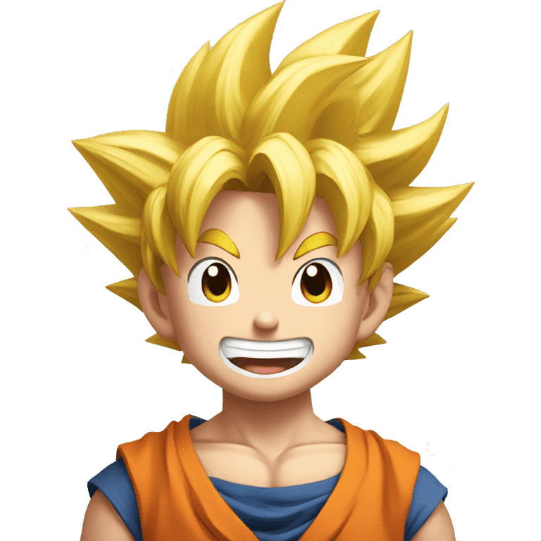 Son Goku smiling emoji