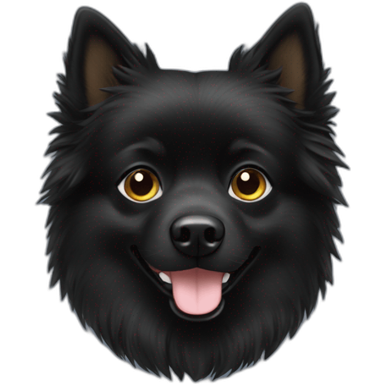 black spitz emoji