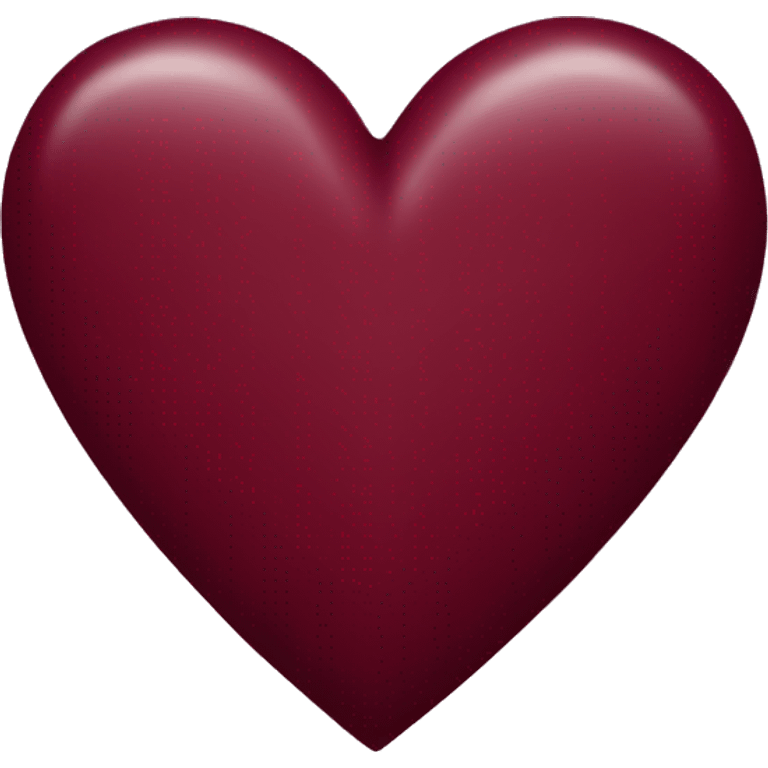 burgundy heart emoji